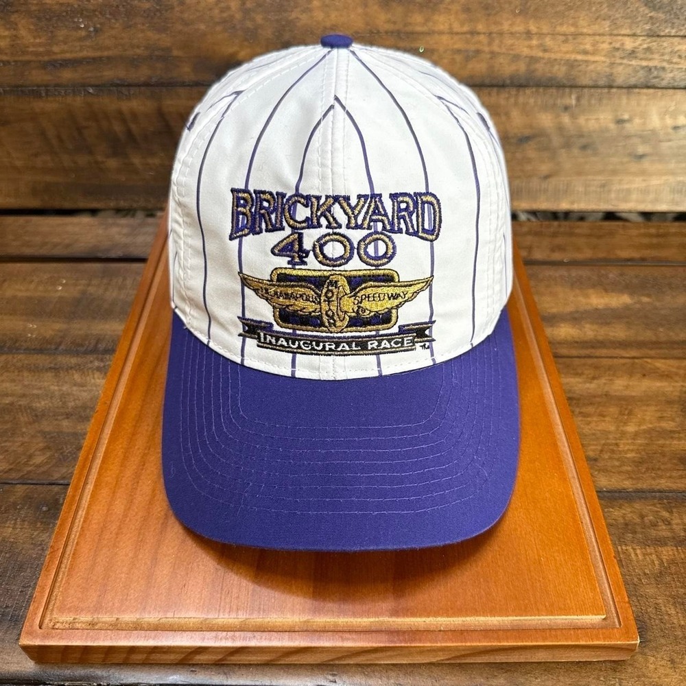 1994 Brickyard 400 Inaugural Race Snapback Hat Pinstripe Cap